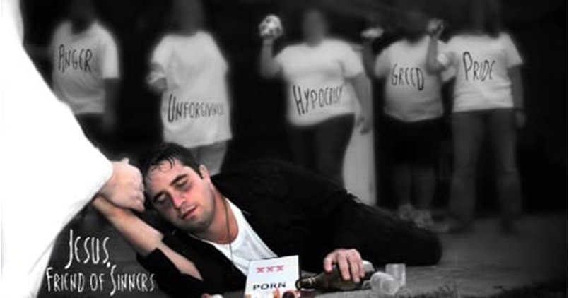 "While we were still sinners..."